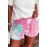 Pink Tie-dye Terry Shorts